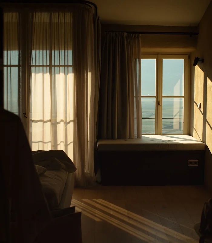 Zimmer im Ansitz Romani mit Blick ins Grüne – Hotel in Tramin, Südtirol